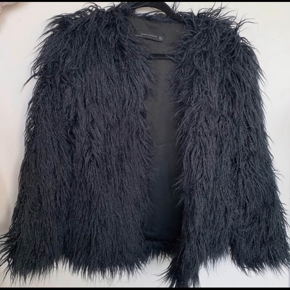 Zara faux fur jacket